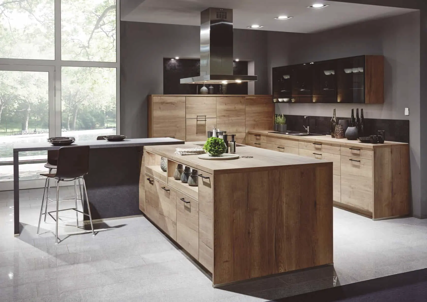 Moderne houten keuken - Moderne keukens voorbeelden
